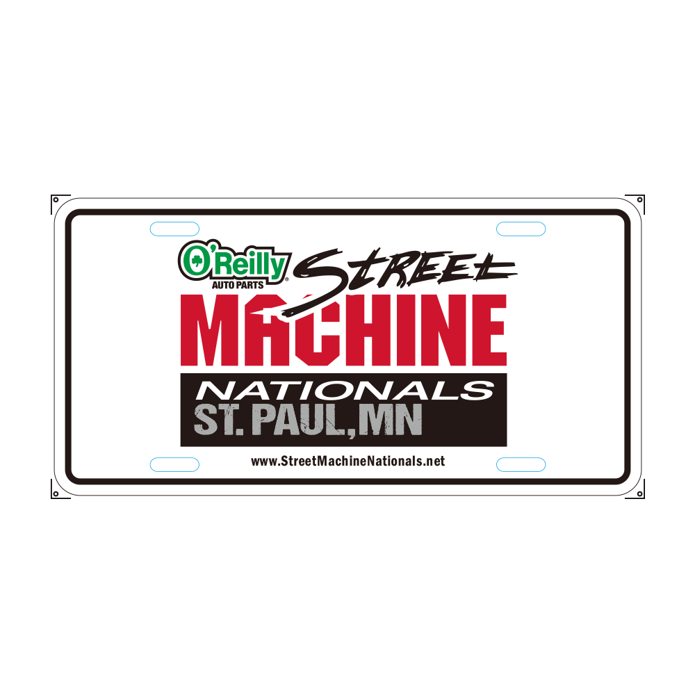 Custom Die Embossed and Imprinted Aluminum License Plate 5