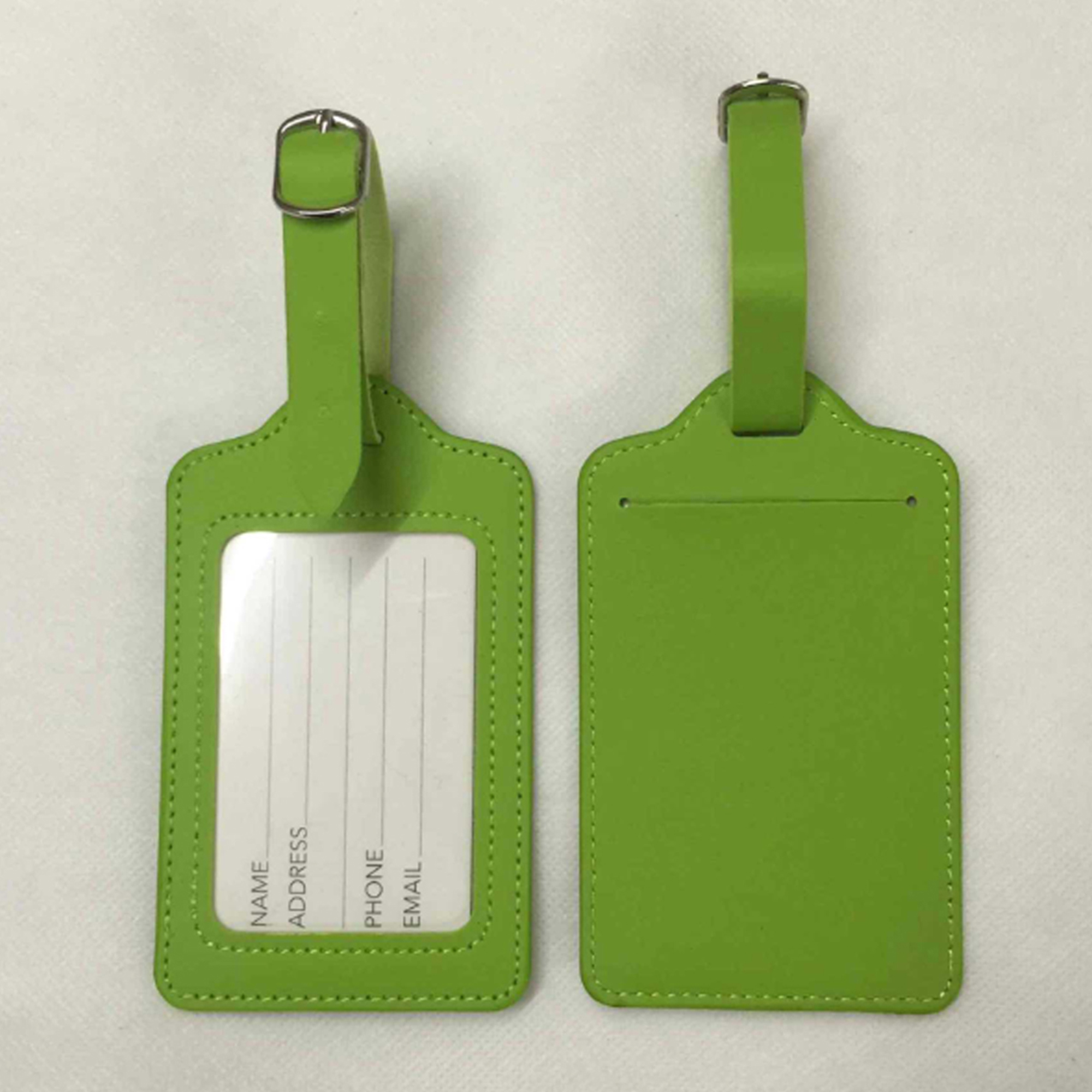 Custom Leather Luggage Tag 3