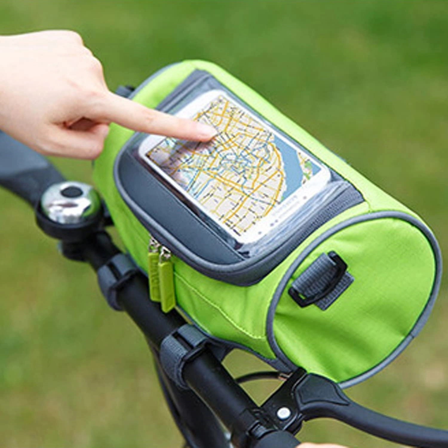 Transparent waterproof bicycle front pocket 2