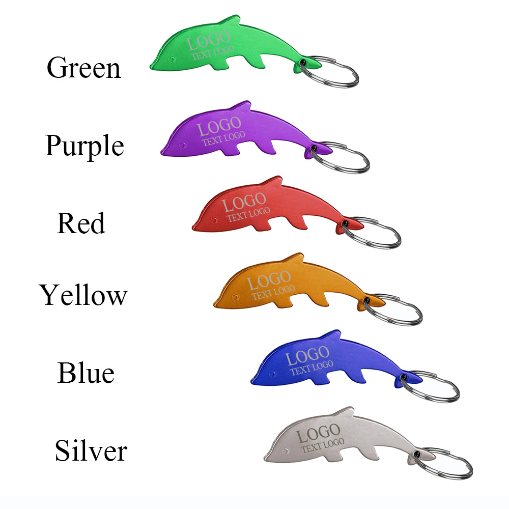 Aluminum Dolphin-Shaped Bottle Opener Key Holder 10