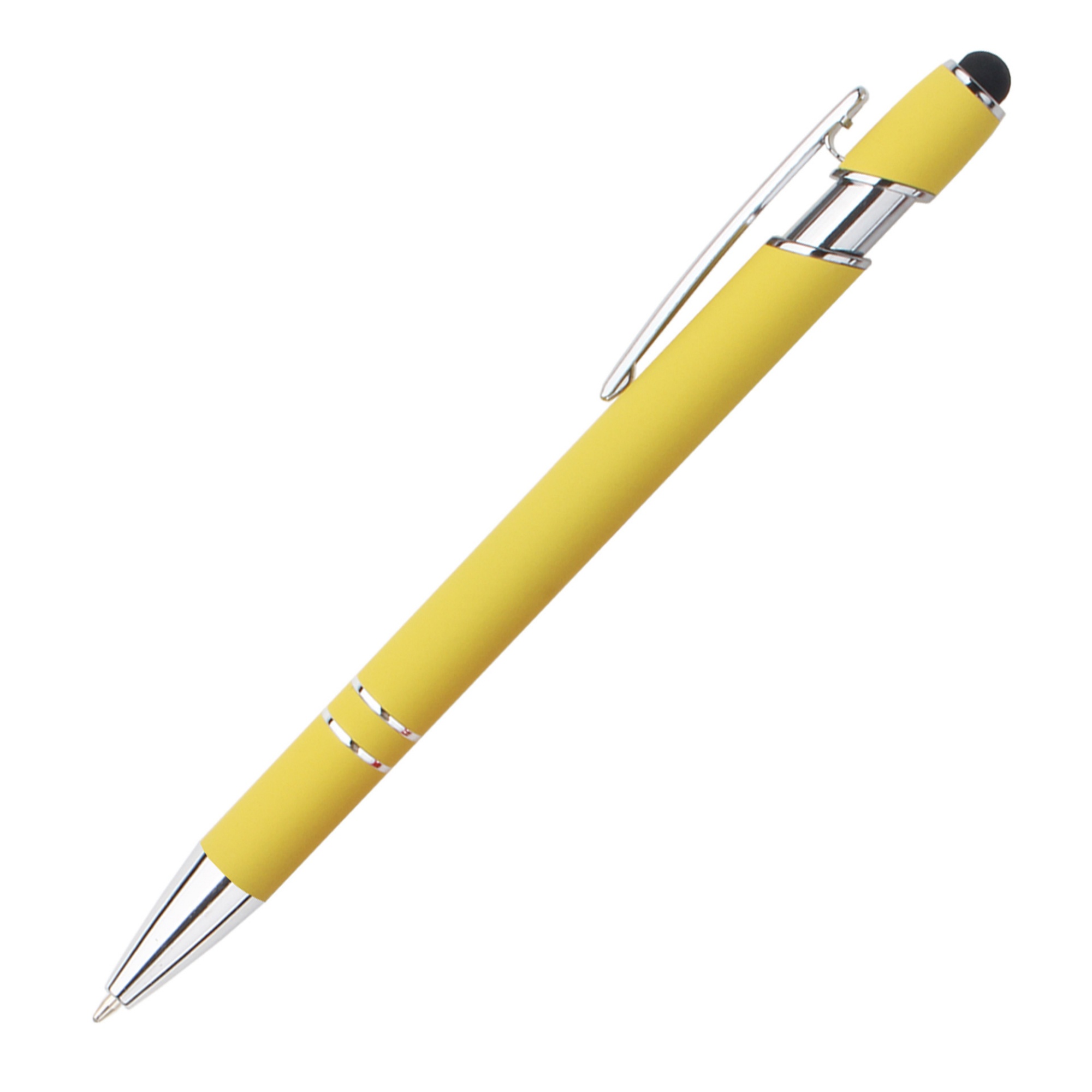 Stylus Tip Metal Ballpoint Pen 2-in-1 Retractable Design 26
