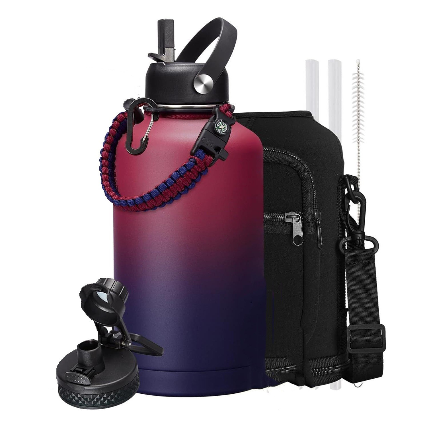 64oz Stock outdoor working camping trip vacuum thermo bottle, custom water bottle with logo imprint 17
