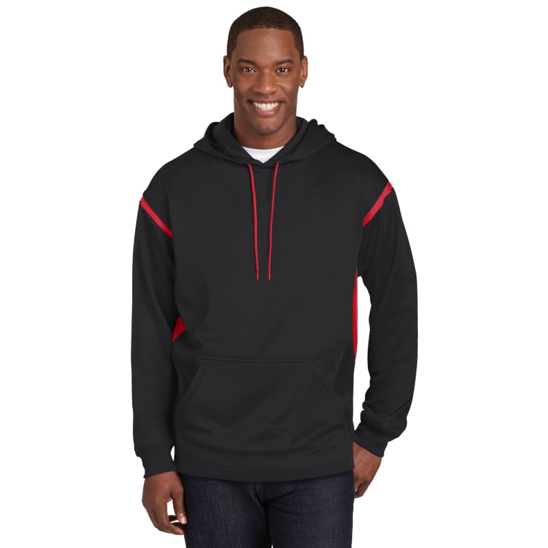 Sport-Tek Tech Fleece Colorblock Hooded Sweatshirt. 13