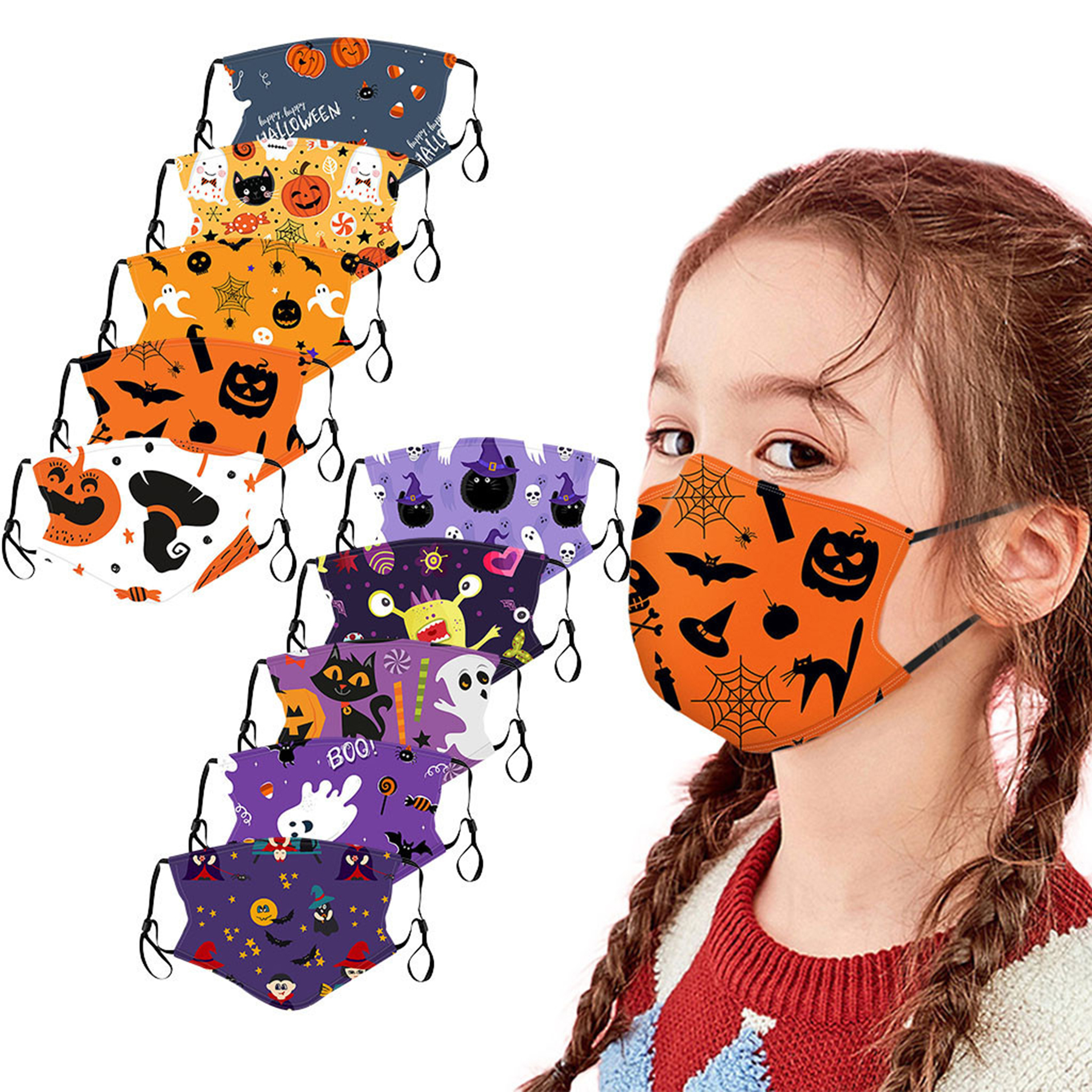 Kid's Halloween Polyester Face Mask 3