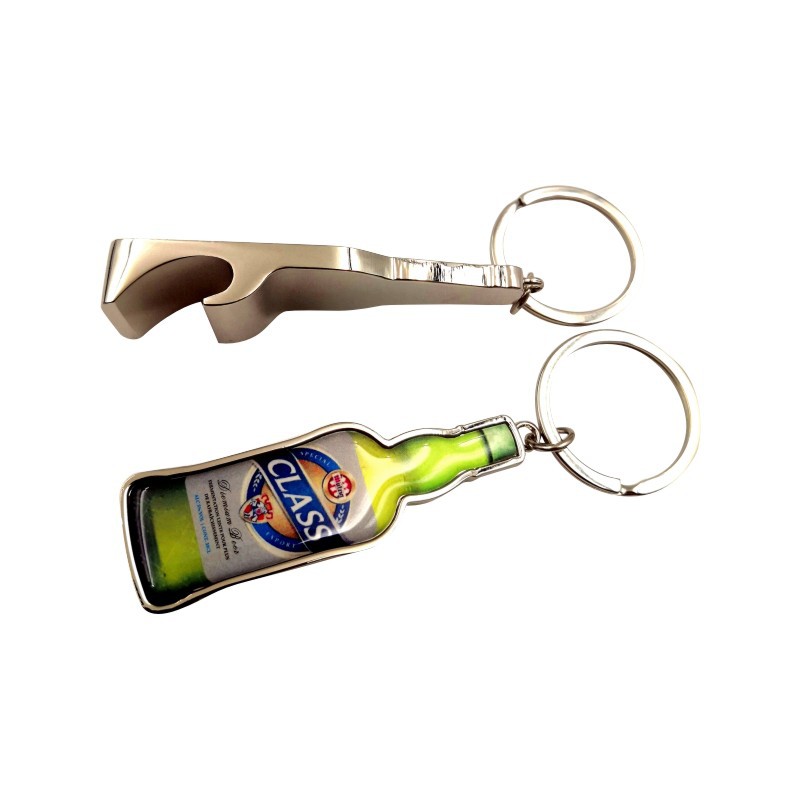 2 in 1 Bottle Shape Metal Key Chain and Bottle Opener 2