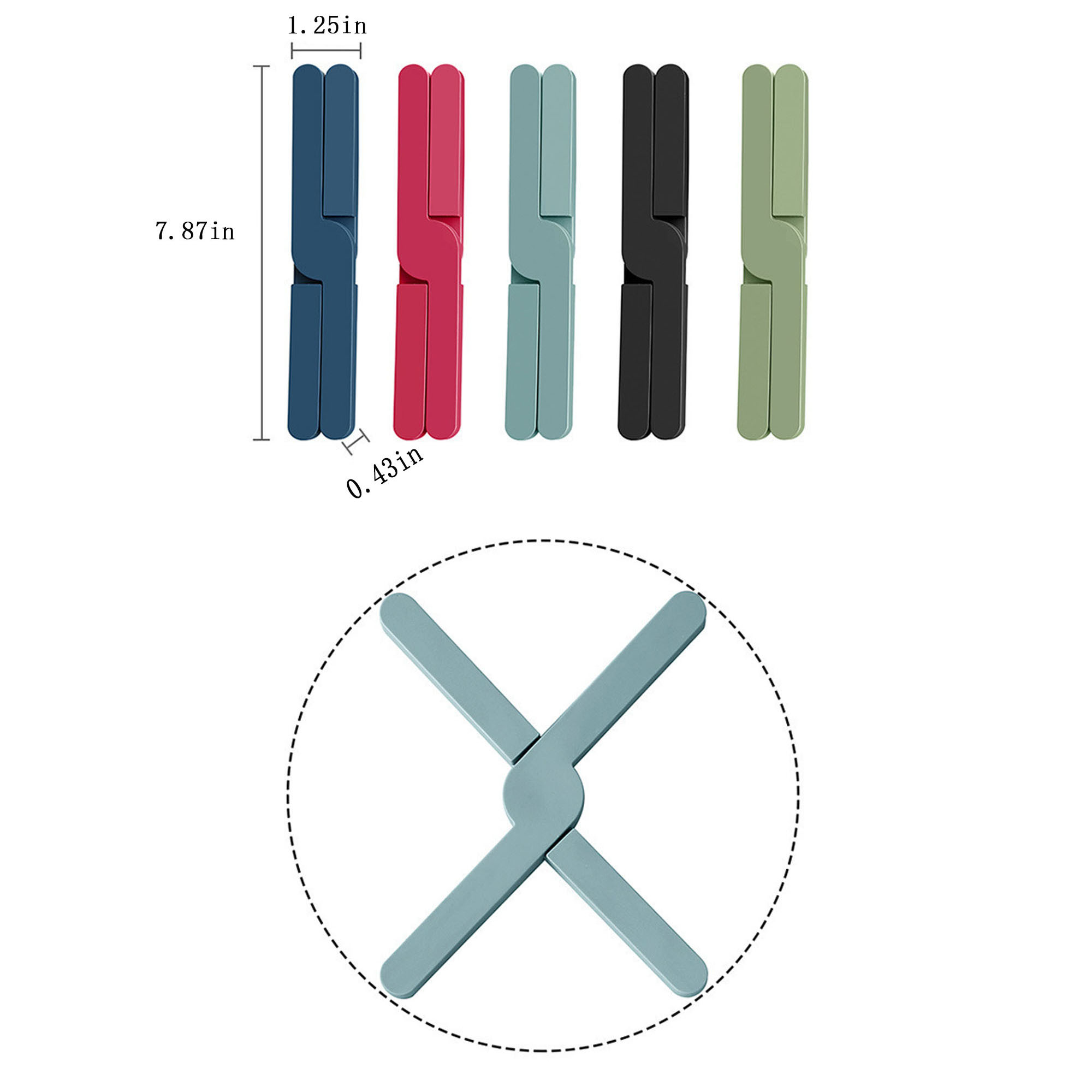 Versatile Silicone Folding Pot Pad for Heat Protection 4