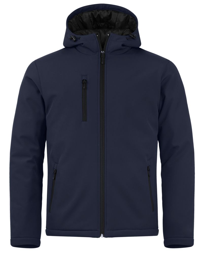 Clique Equinox Insulated Softshell Mens Full Zip Hooded Jacket 6