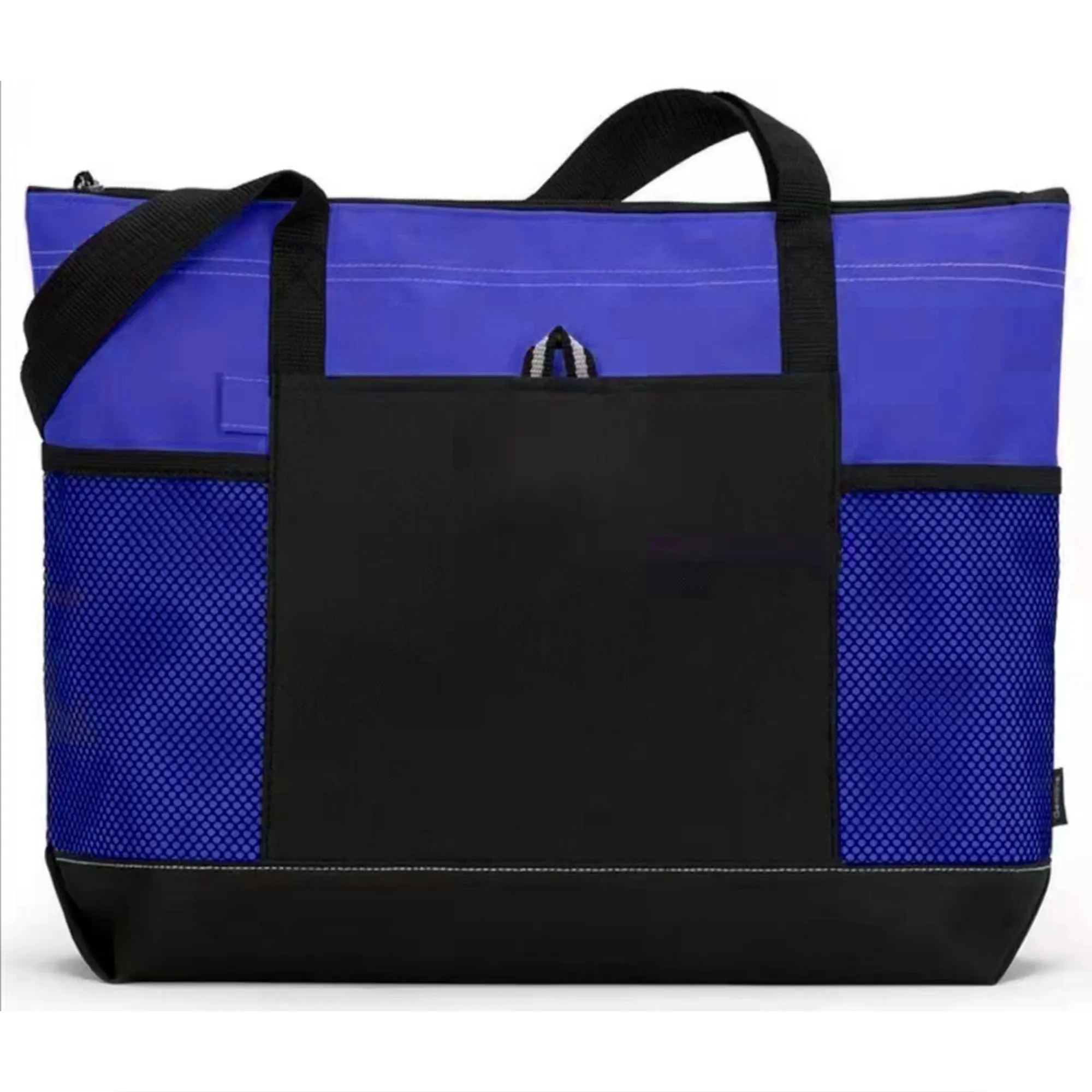 Casual Large Tote Bag w/Zipper & Pocket, custom tote bag with logo imprint 10