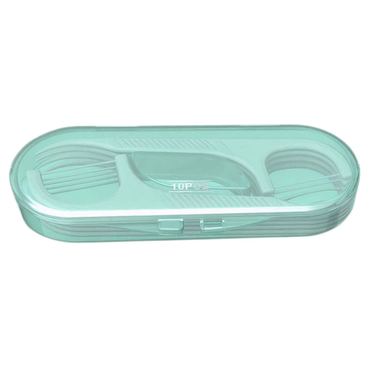 10PCS Portable Dental Floss Picks Set w/ Case 4