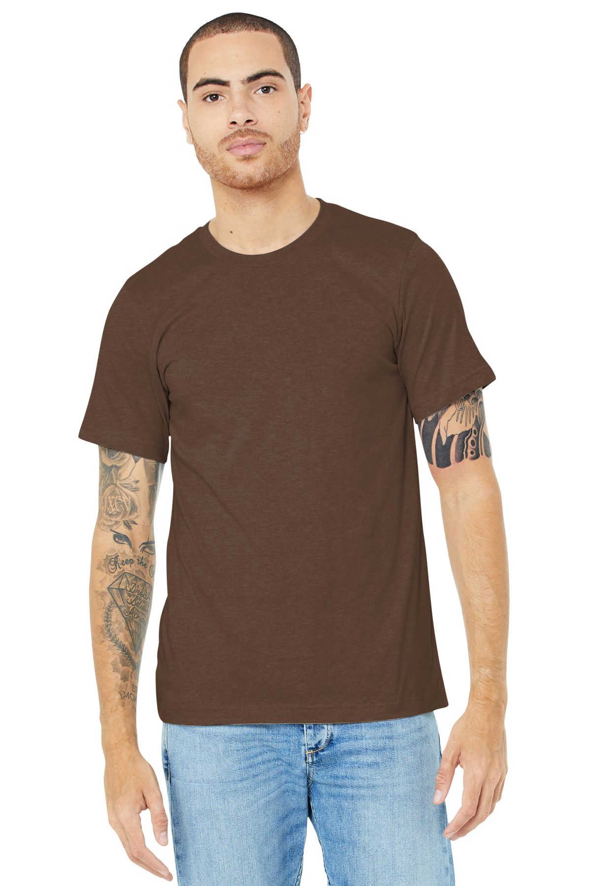 BELLA+CANVAS® Unisex Heather CVC Short Sleeve Tee 110
