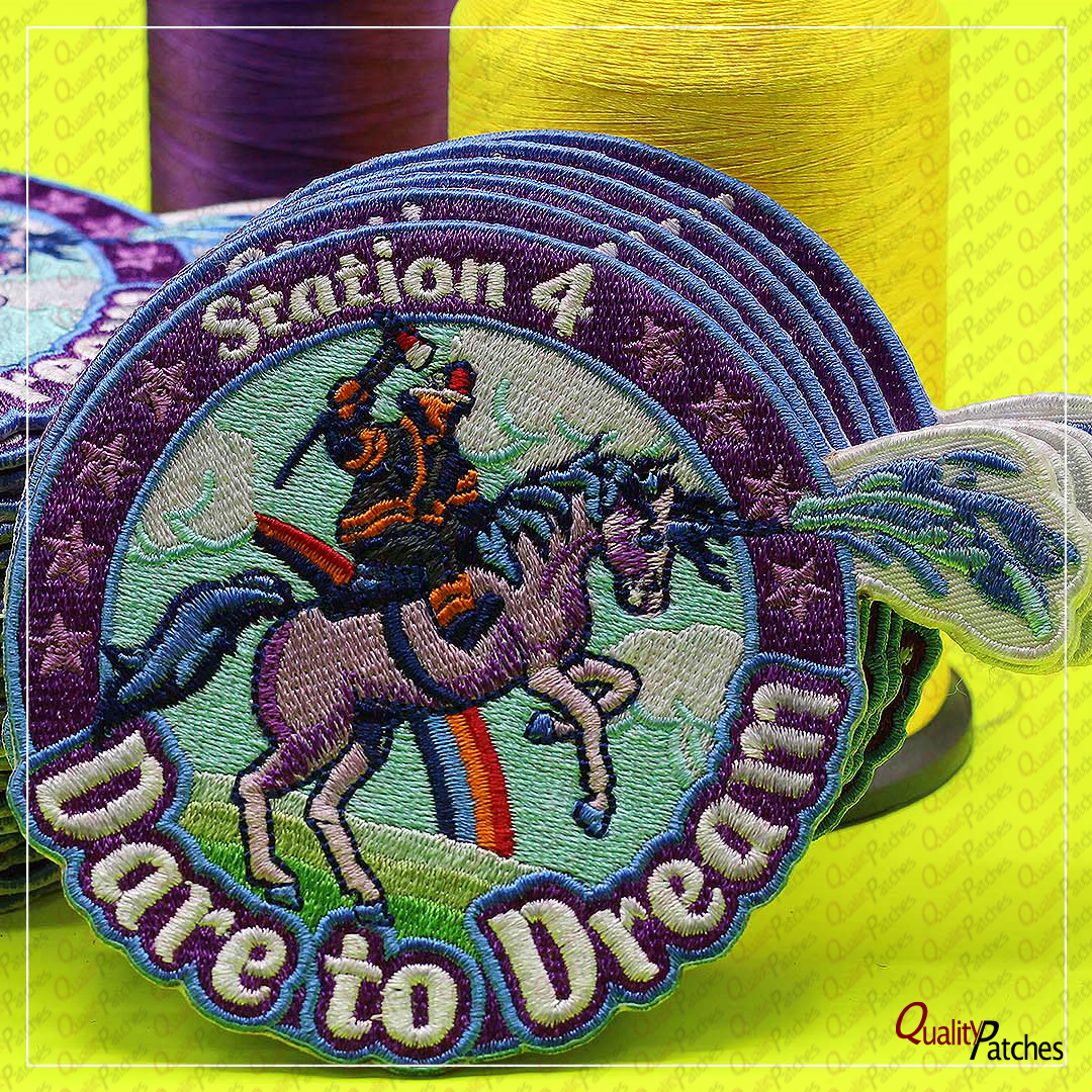 Custom Die Cut Embroidered Patches 41