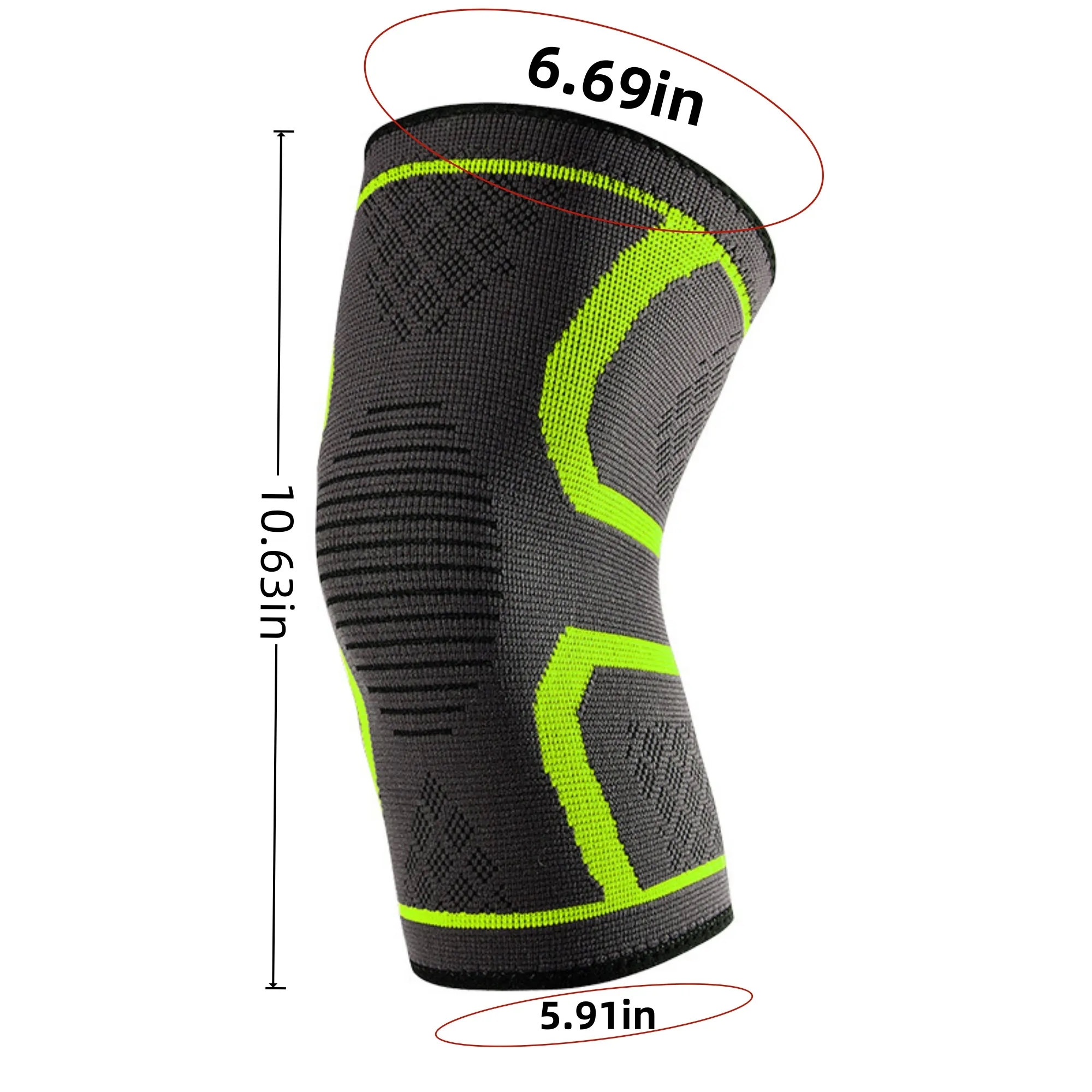 Nylon knee pads with anti-slip strips 5