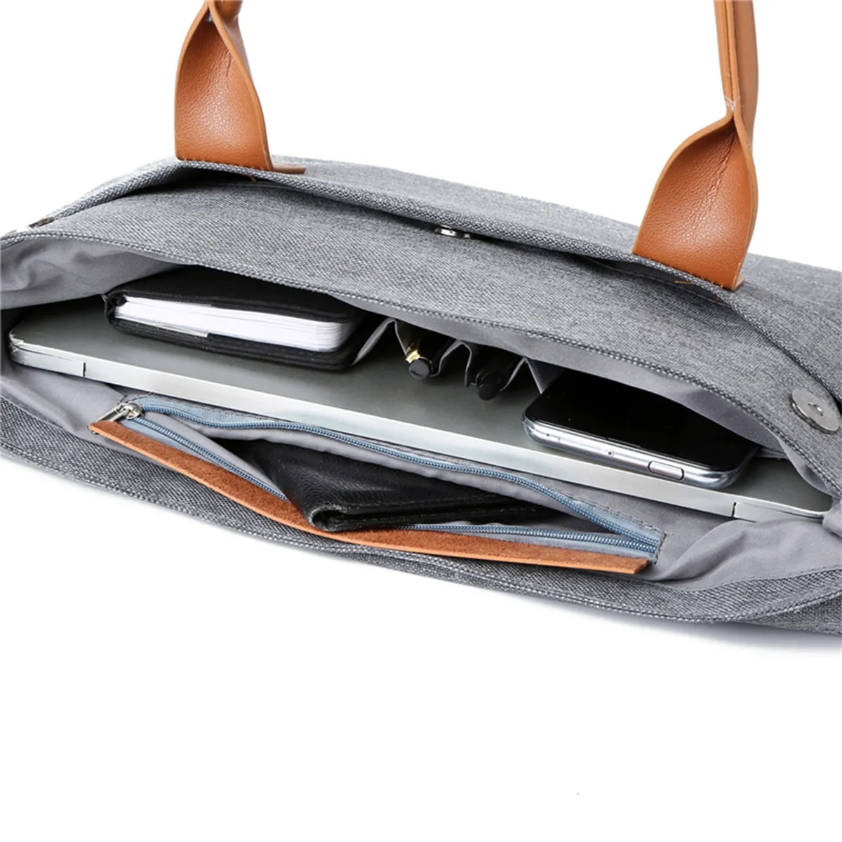 Protective Multifunctional Briefcase Bag w/Magnetic Closure 8