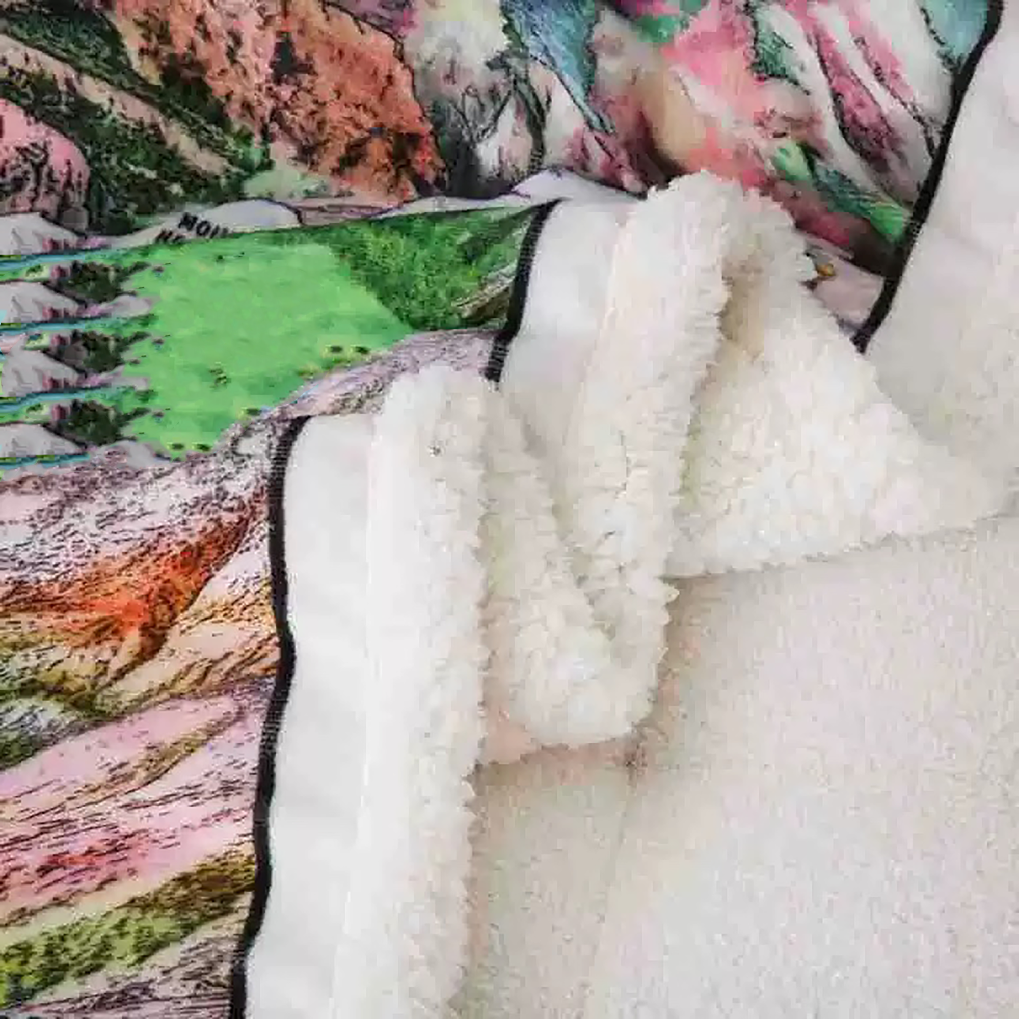 Single-Side Full-Color Printed Double-Layer Thickened Blanket 5