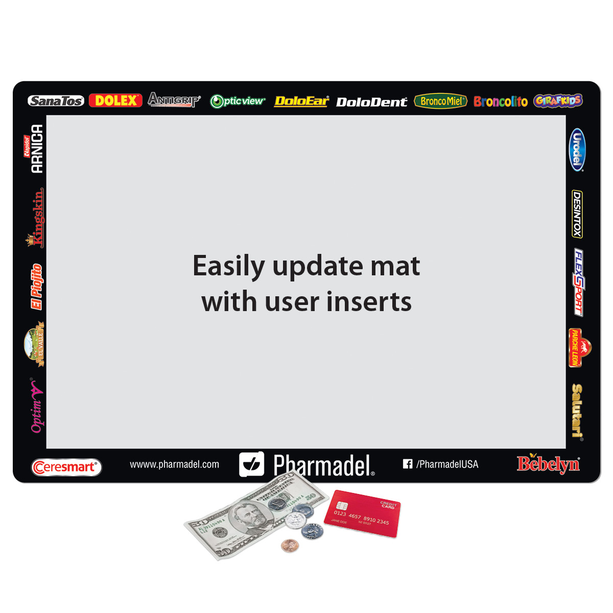 Frame-It Flex Barely There Ultra Thin Window Counter Mat-13"x19"x.020" 1