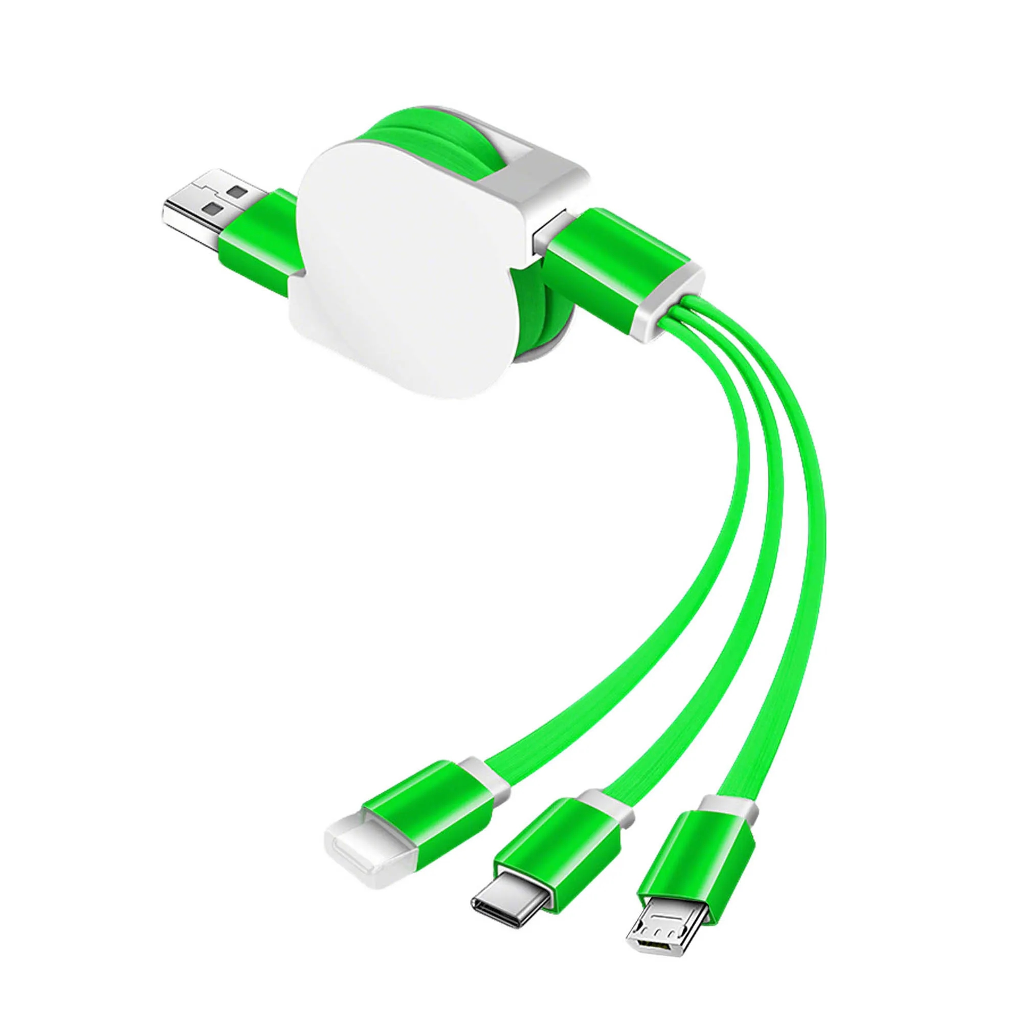Three In One Telescopic Fast Charging Data Cable 3