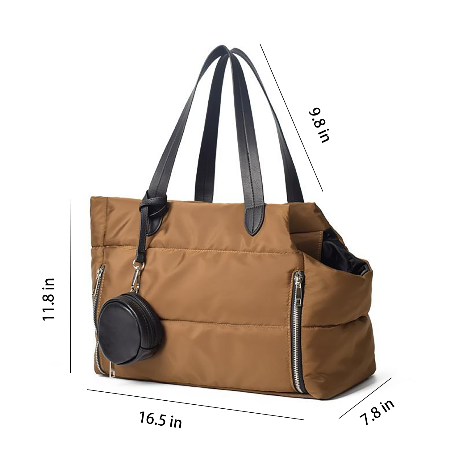 Large Capacity Nylon Pet Carrier Tote Bag w/ Coin Purse 5