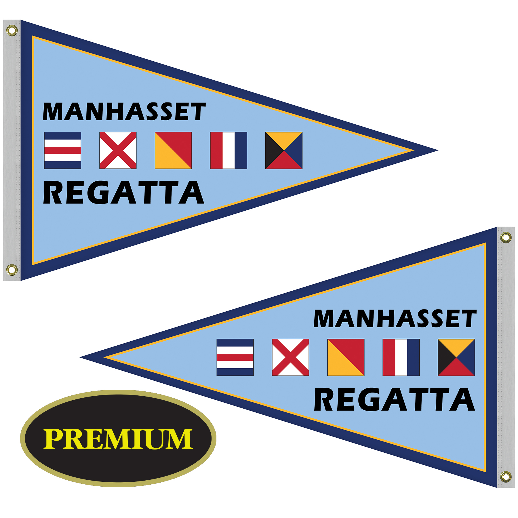 2.5' x 4' Double Sided Knit Polyester Pennant 10