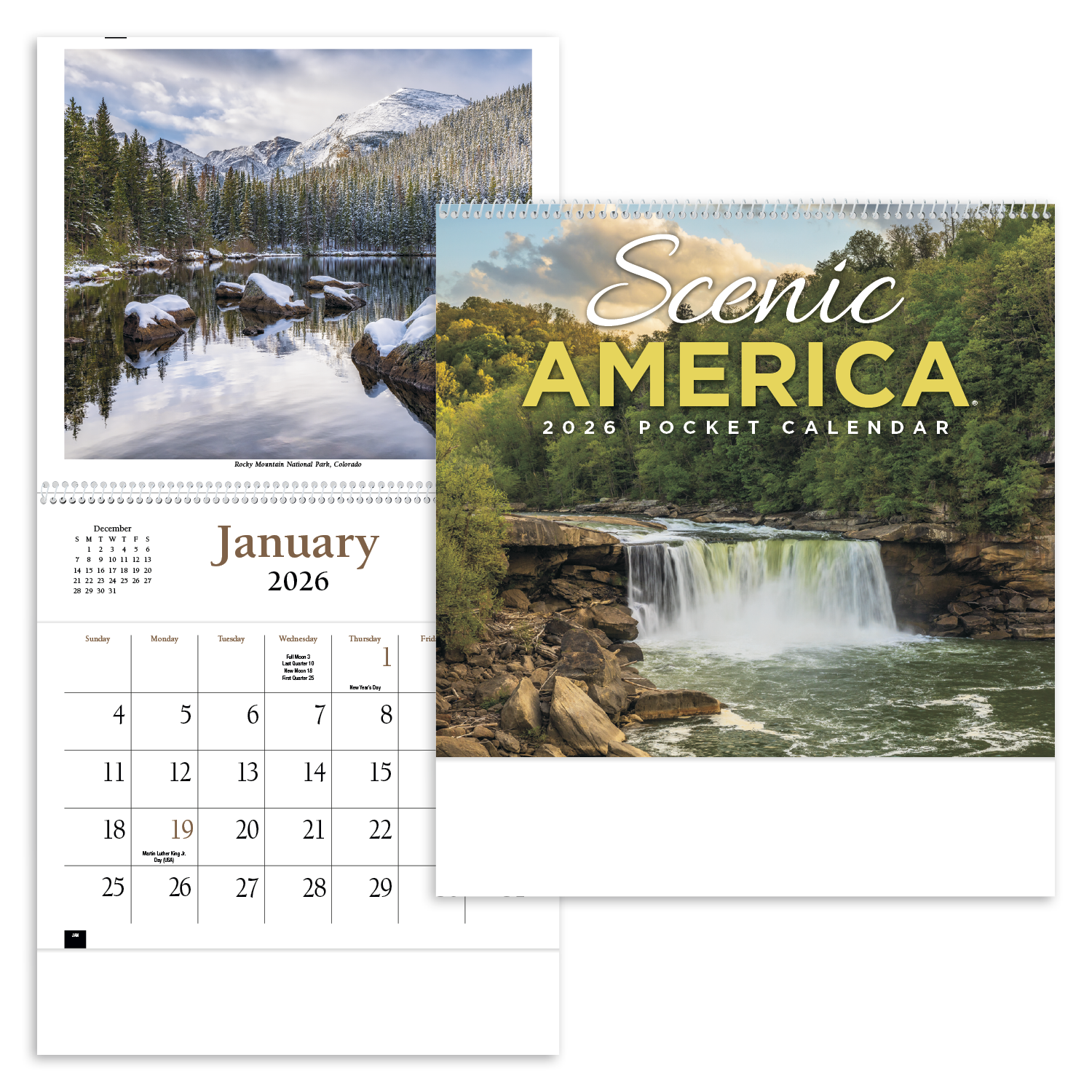 HotLine® Products Scenic America® Pocket Calendar 8