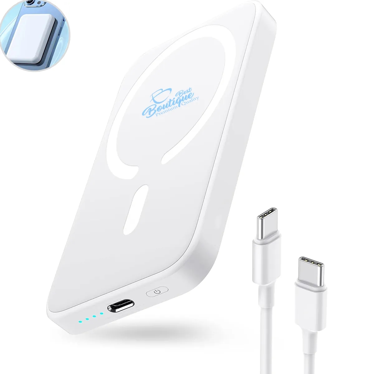 10000mAh Magnetic Wireless Portable Charger Power Bank 1