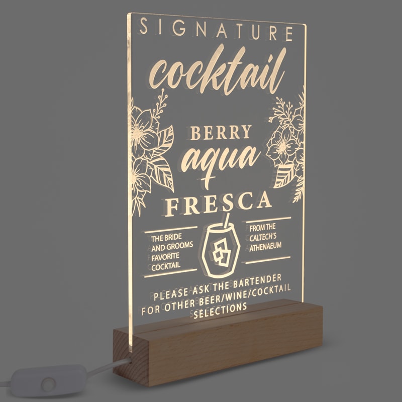 Custom LED Acrylic Light Stands 10