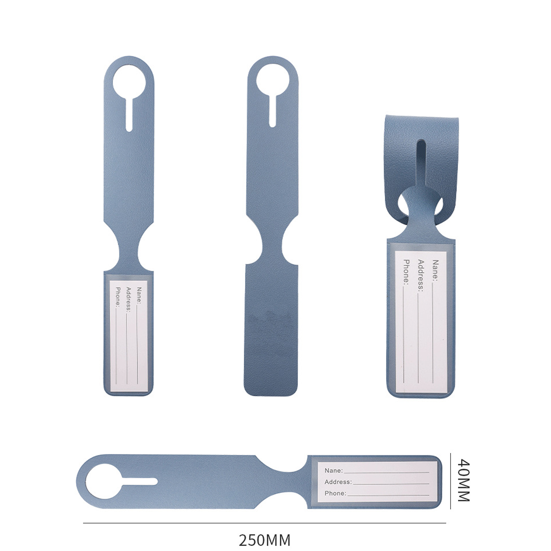PU Leather Luggage Tags 1