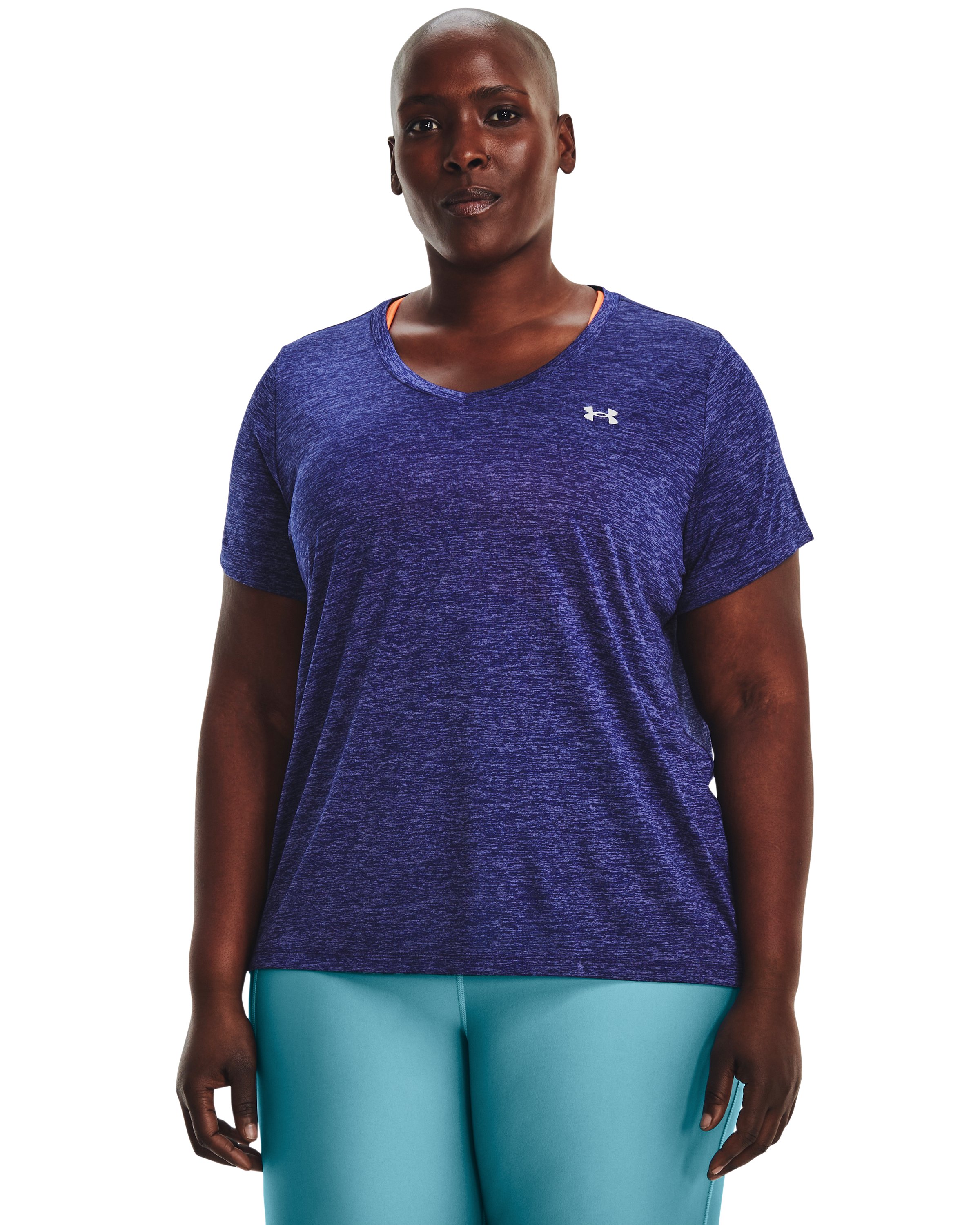 UA Tech Twist Women's V-Neck Short Sleeve 3