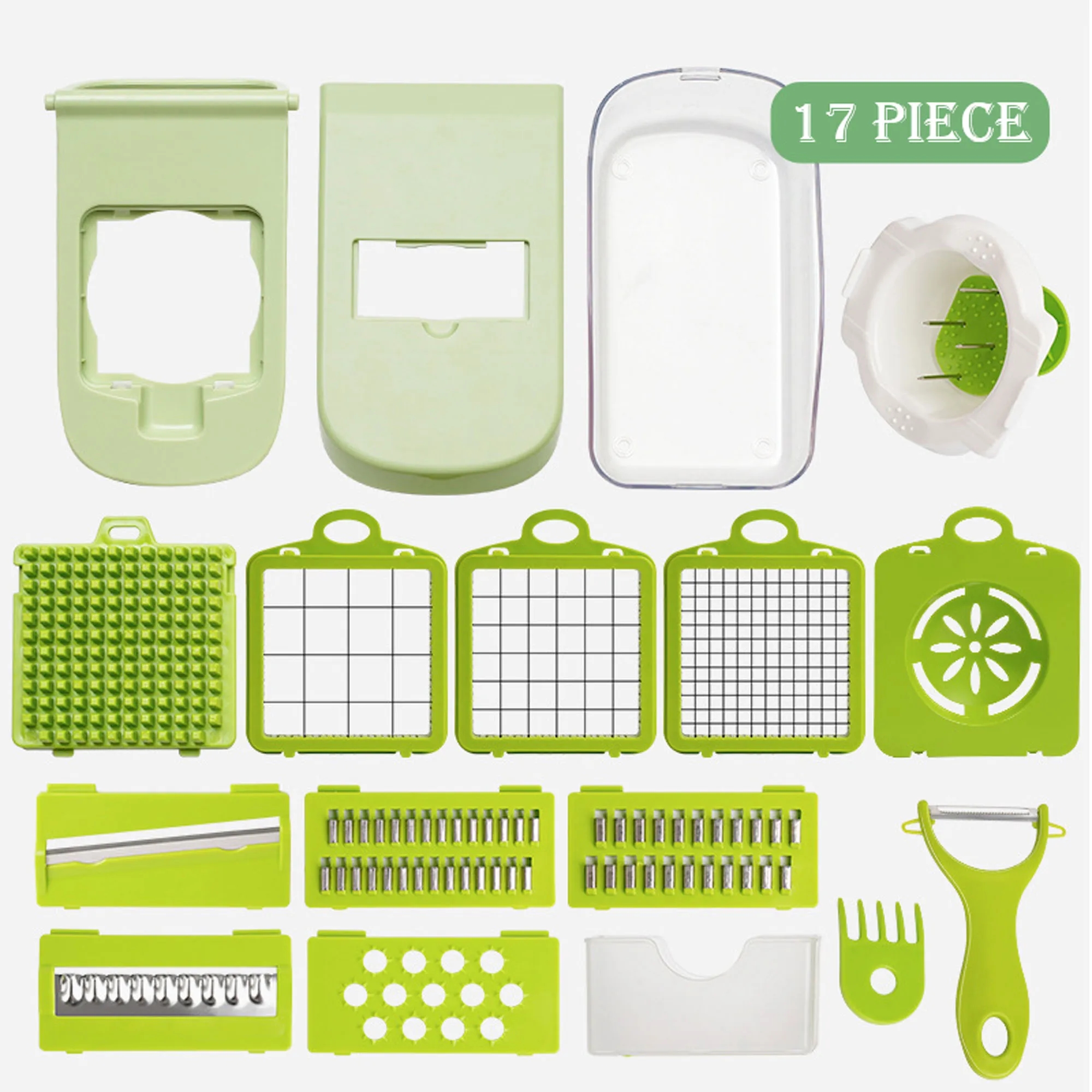 17 in 1 Multifunctional Vegetable Chopper With Container 4