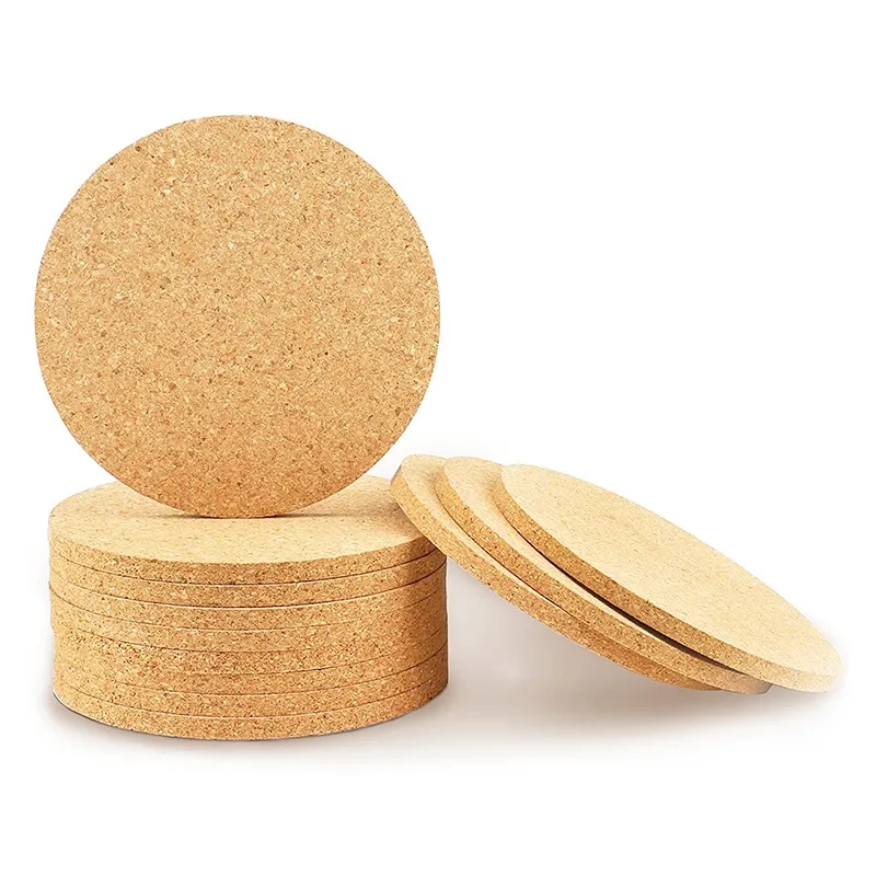Durable Cork Coaster 3.74 Inch for Daily Drinkware Use 2