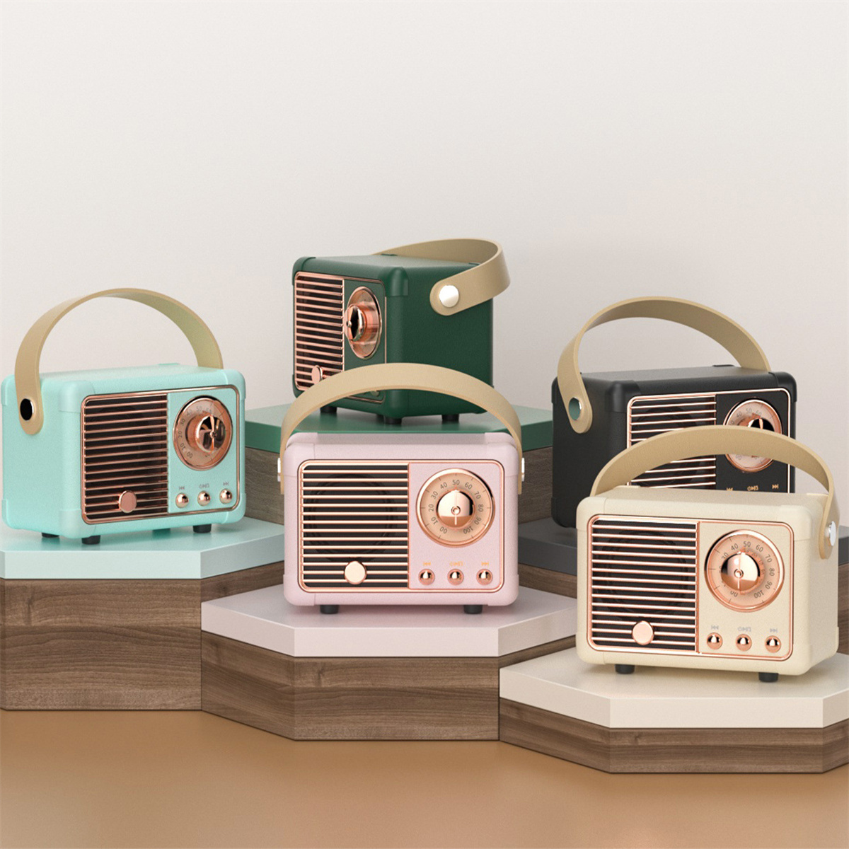 Wireless Mini Vintage Speaker with Rich Bass 2