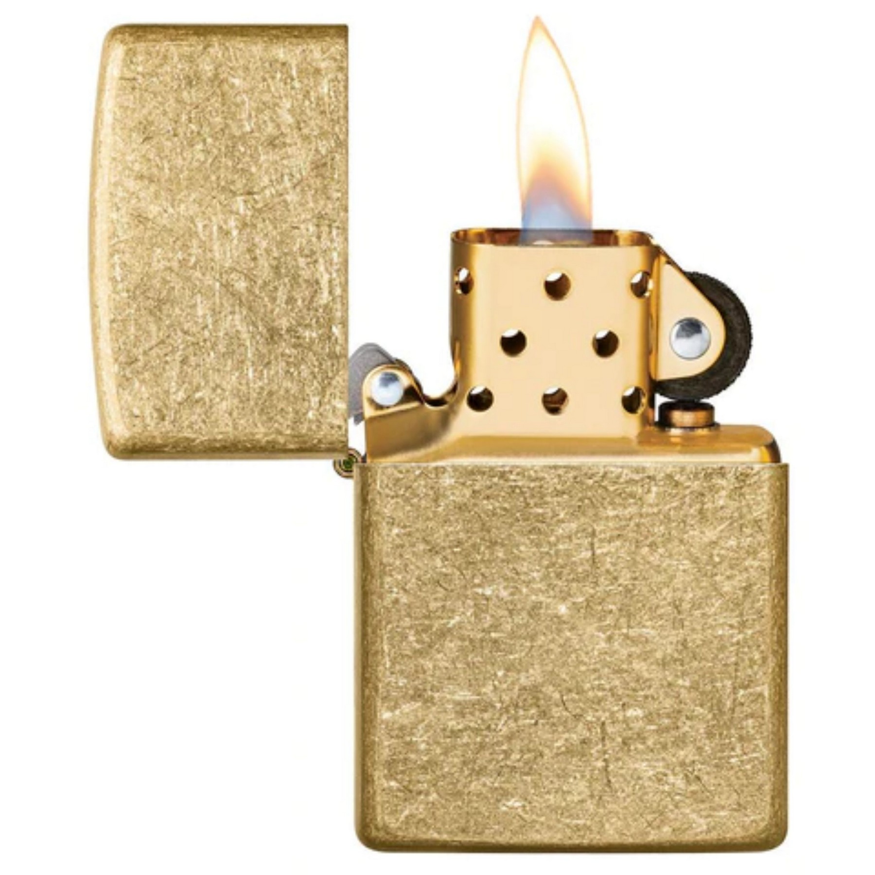 Genuine Zippo windproof lighter - Tumbled Brass 3