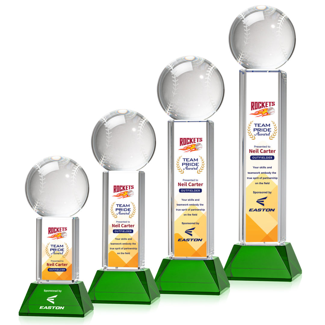Baseball VividPrint™ Award on Stowe - Green 8