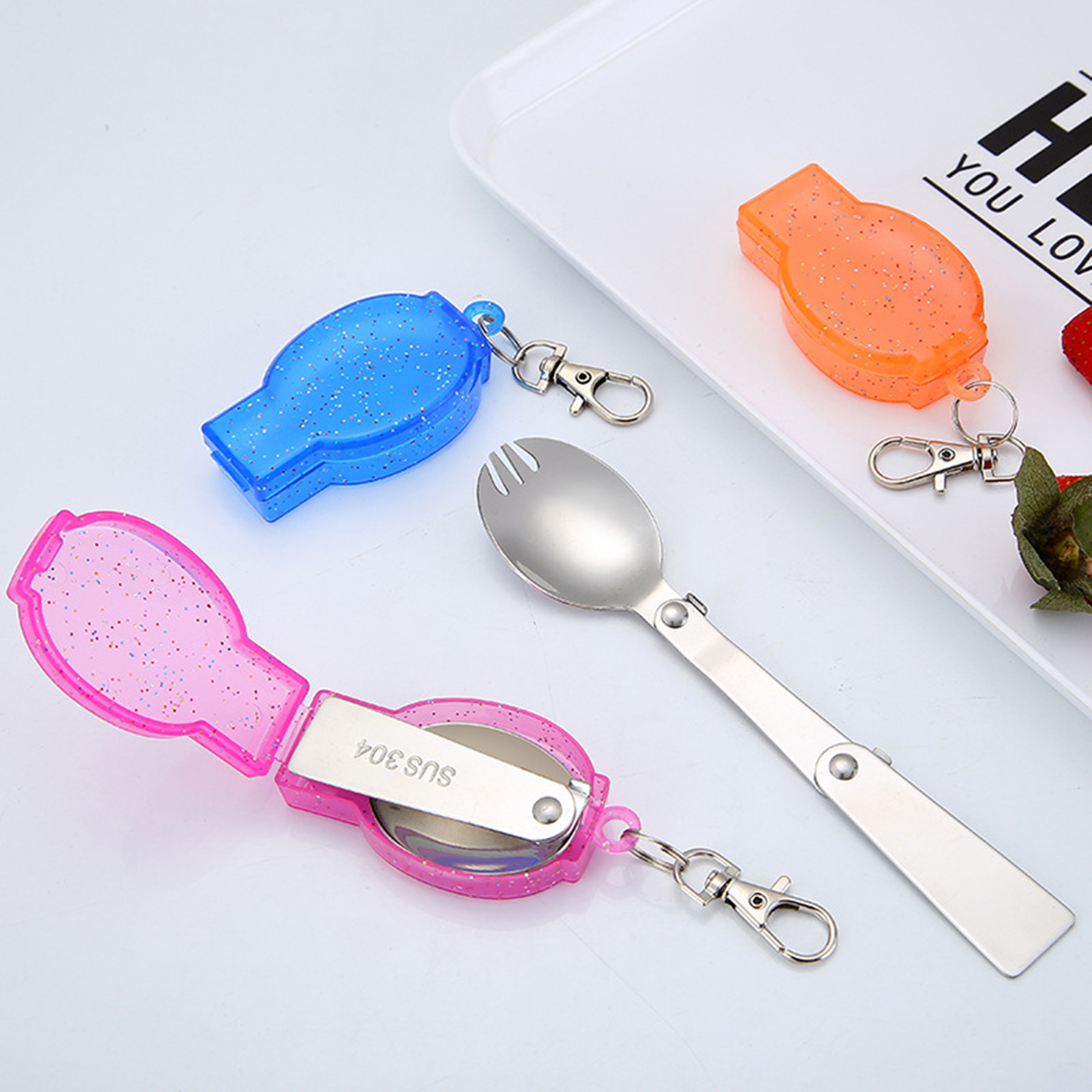 Foldable Folding Stainless Steel Scoop 4