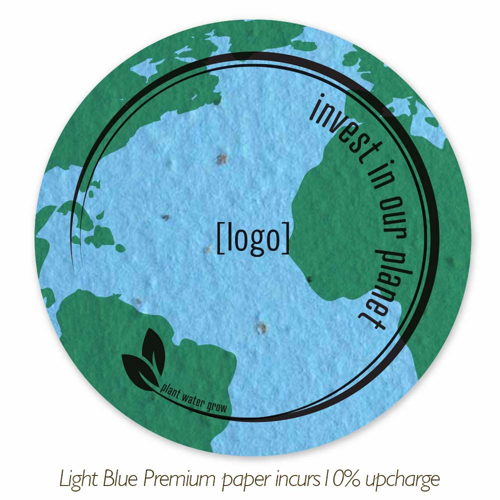 Seed Paper Coaster, 3.875 Circle 1