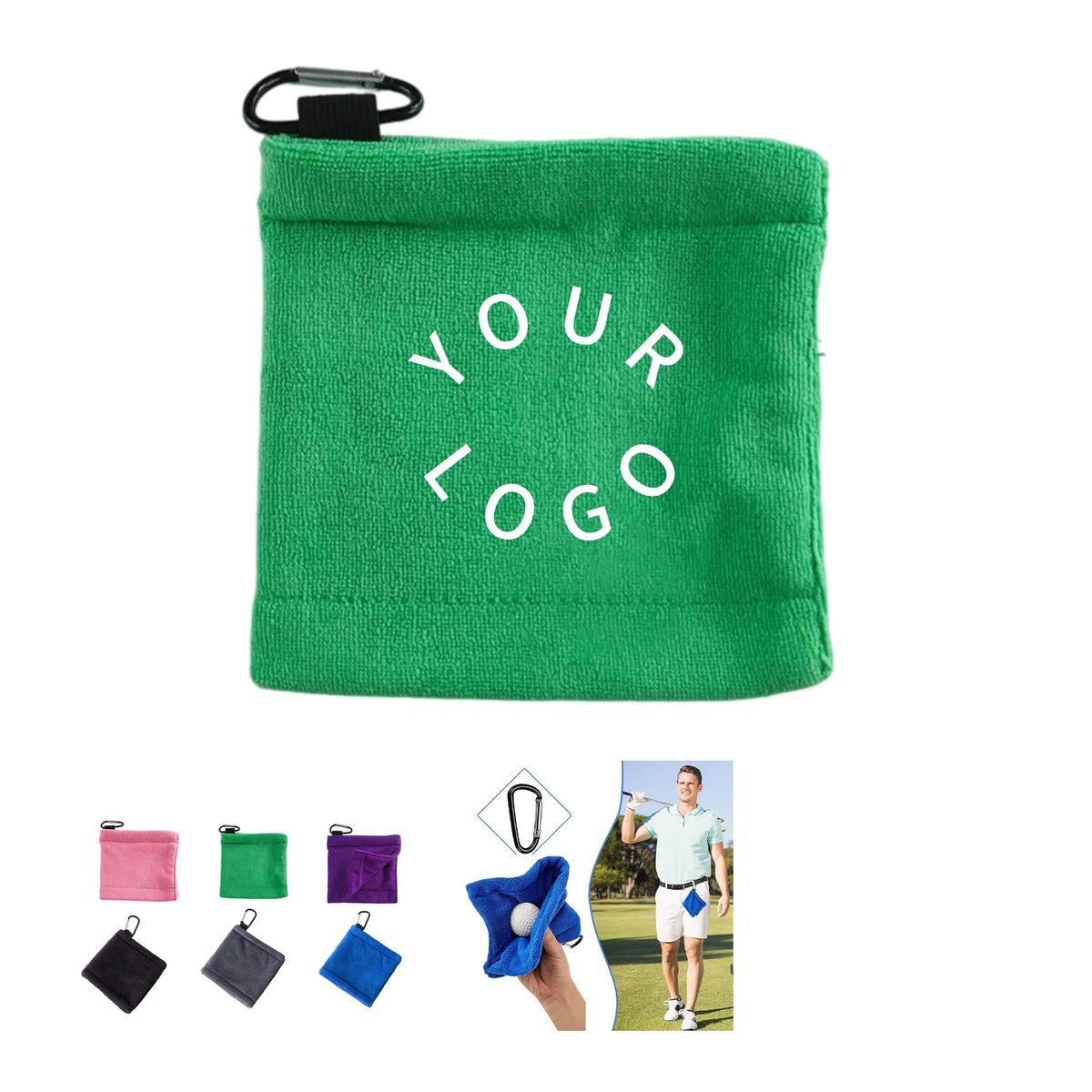 Dual-Layer Golf Towel for Muddy Courses 3