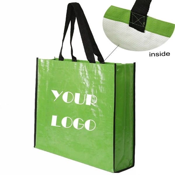 Custom Laminated PP Woven Shopping Bag - 9.5 " x 7 " x 11 " 10