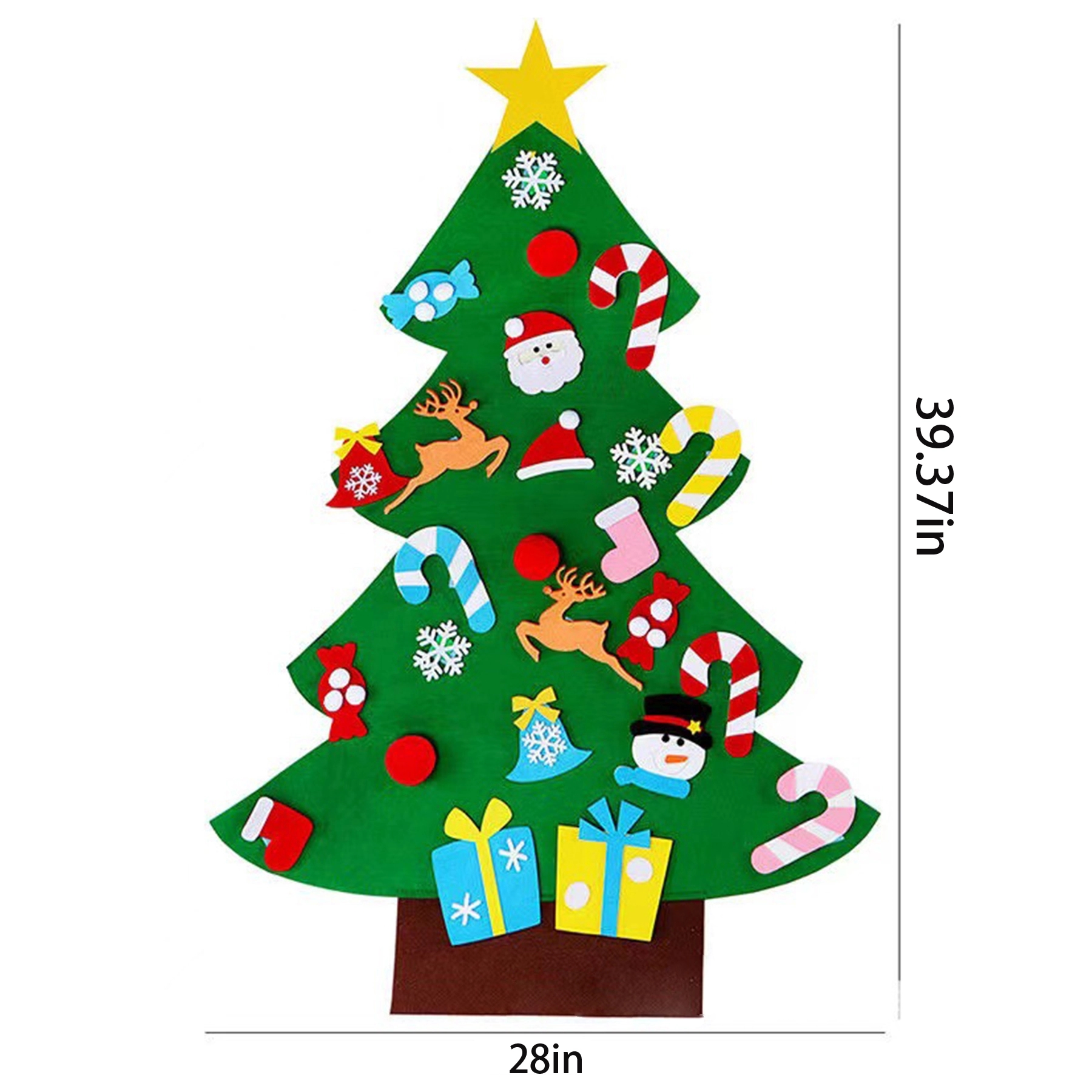 Diy Felt Christmas Tree Set 3