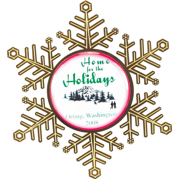 Vibraprint® Snowflake Holiday Ornament