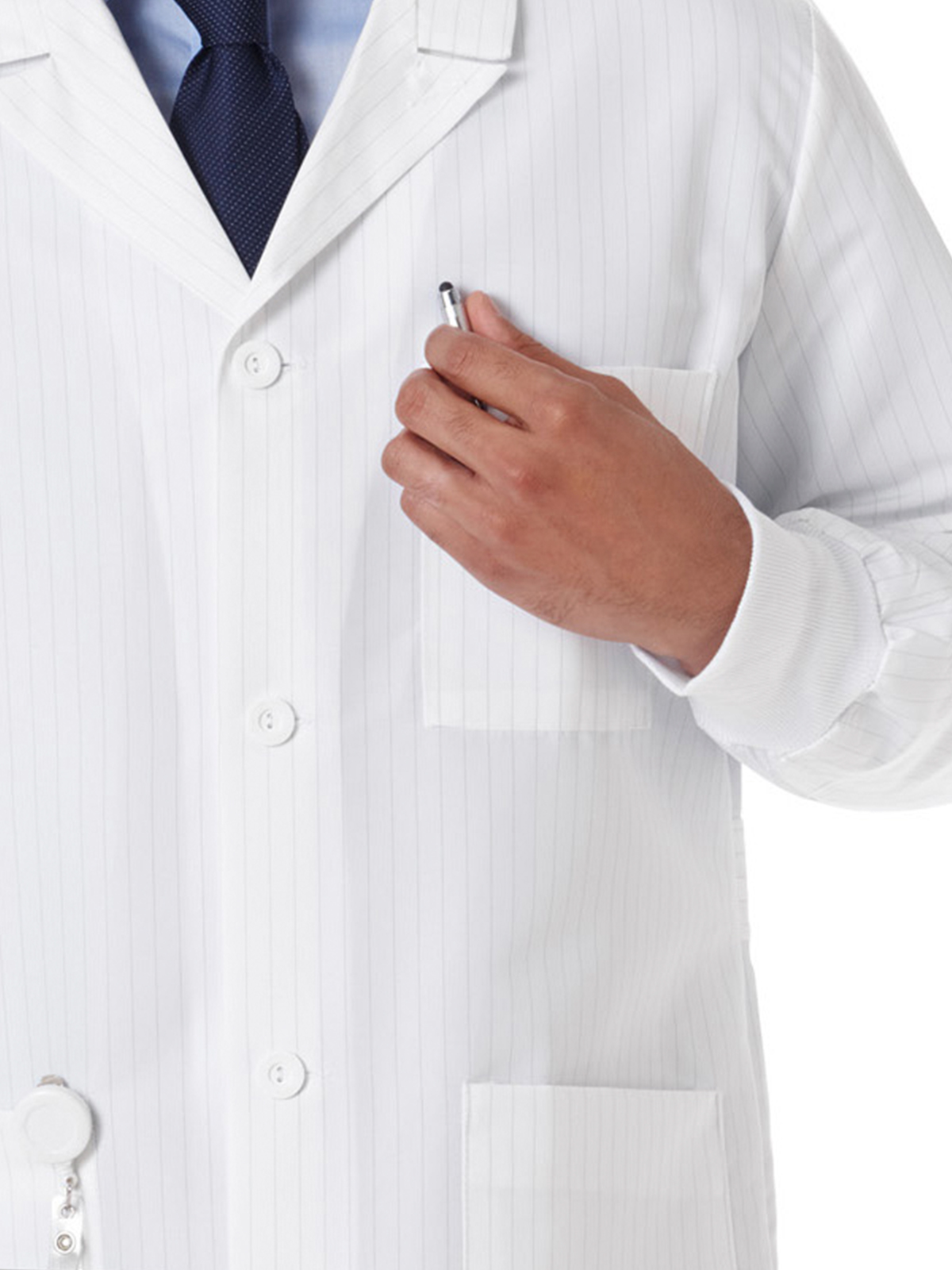 Meta Labwear - Unisex Three-Pocket 40" Full-Length Lab Coat 4