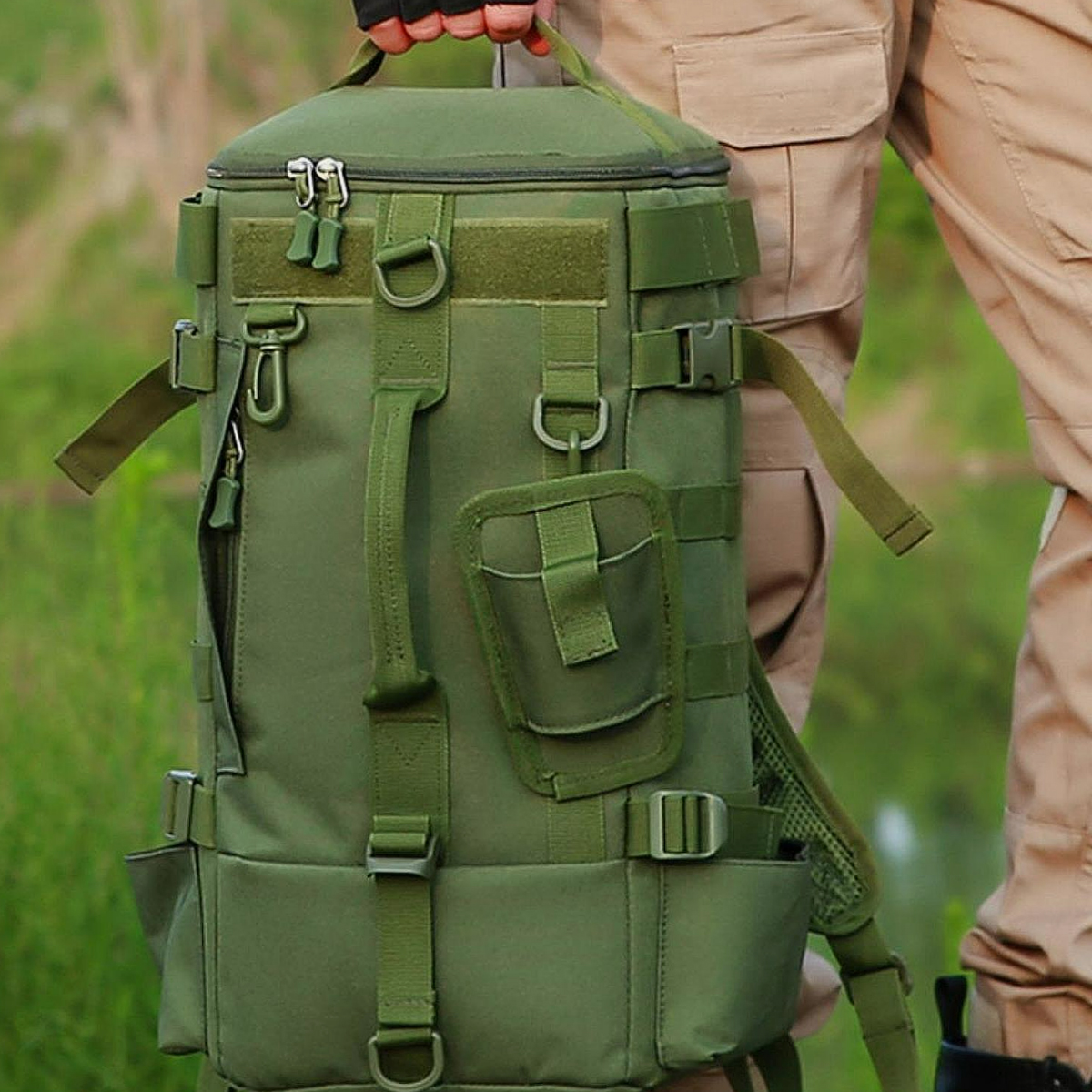 15L Tactical Fishing Gear Backpack with Rod Holders 8