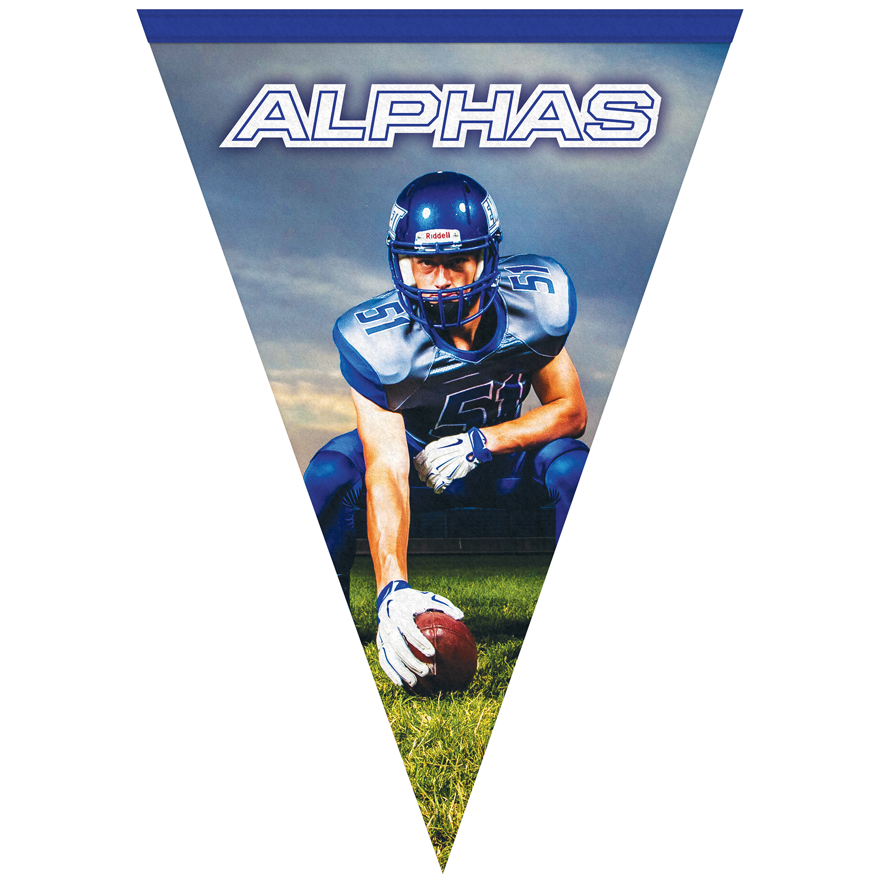 14" x 20" Vertical Triangle Shaped Felt Banner 8