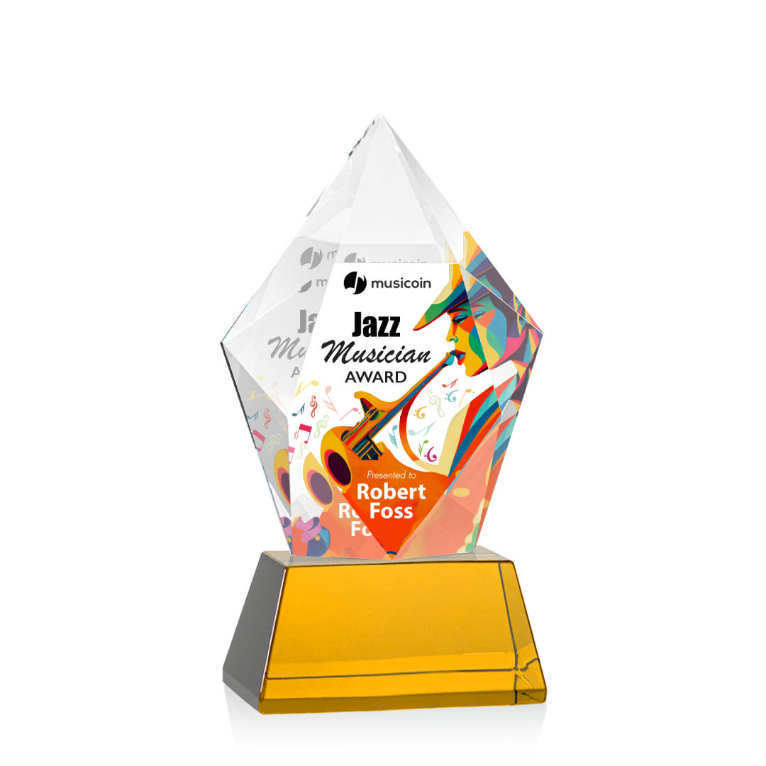 Devron VividPrint™ Award on Base - Amber 2
