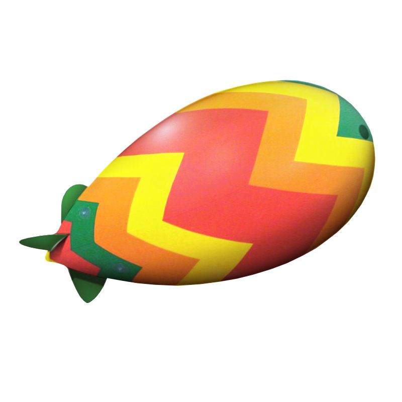 Helium Inflated Blimp, Yellow, 3 Color - 12'L x 5'Dia. 2