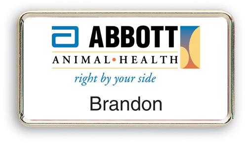 Metal Framed Badge (1.5"X2.875")