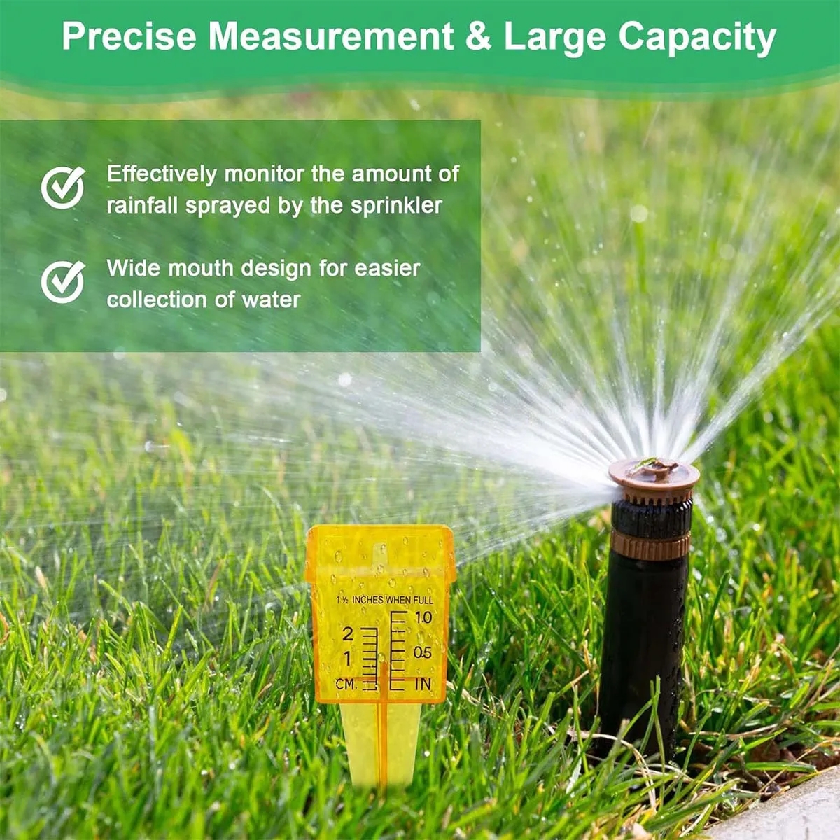 Garden Rain Sprinkler Water Gauge 3