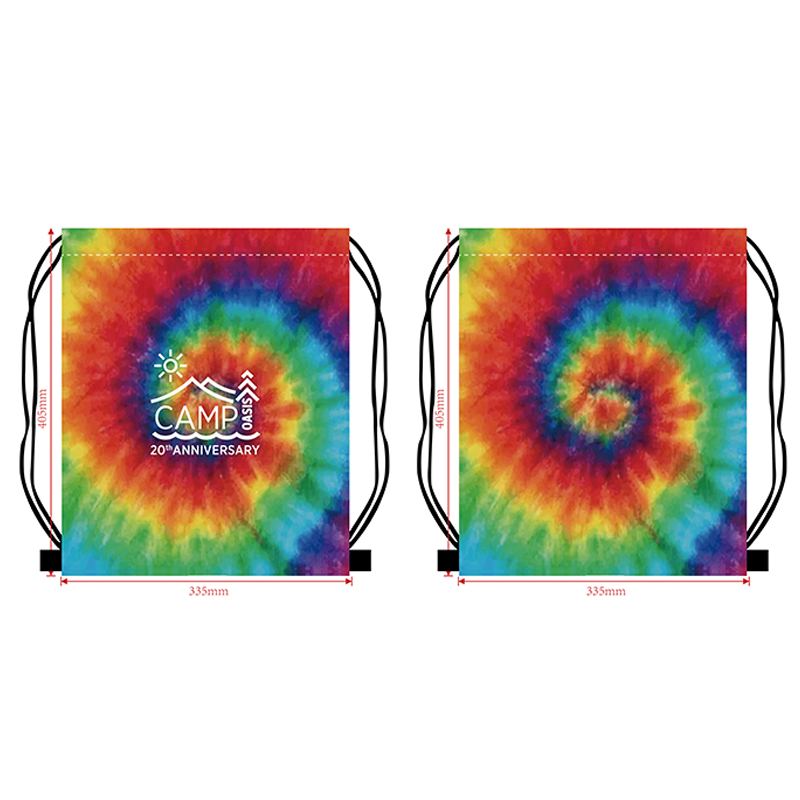 "Rainbow Tie-Dye Sport Backpack" 2