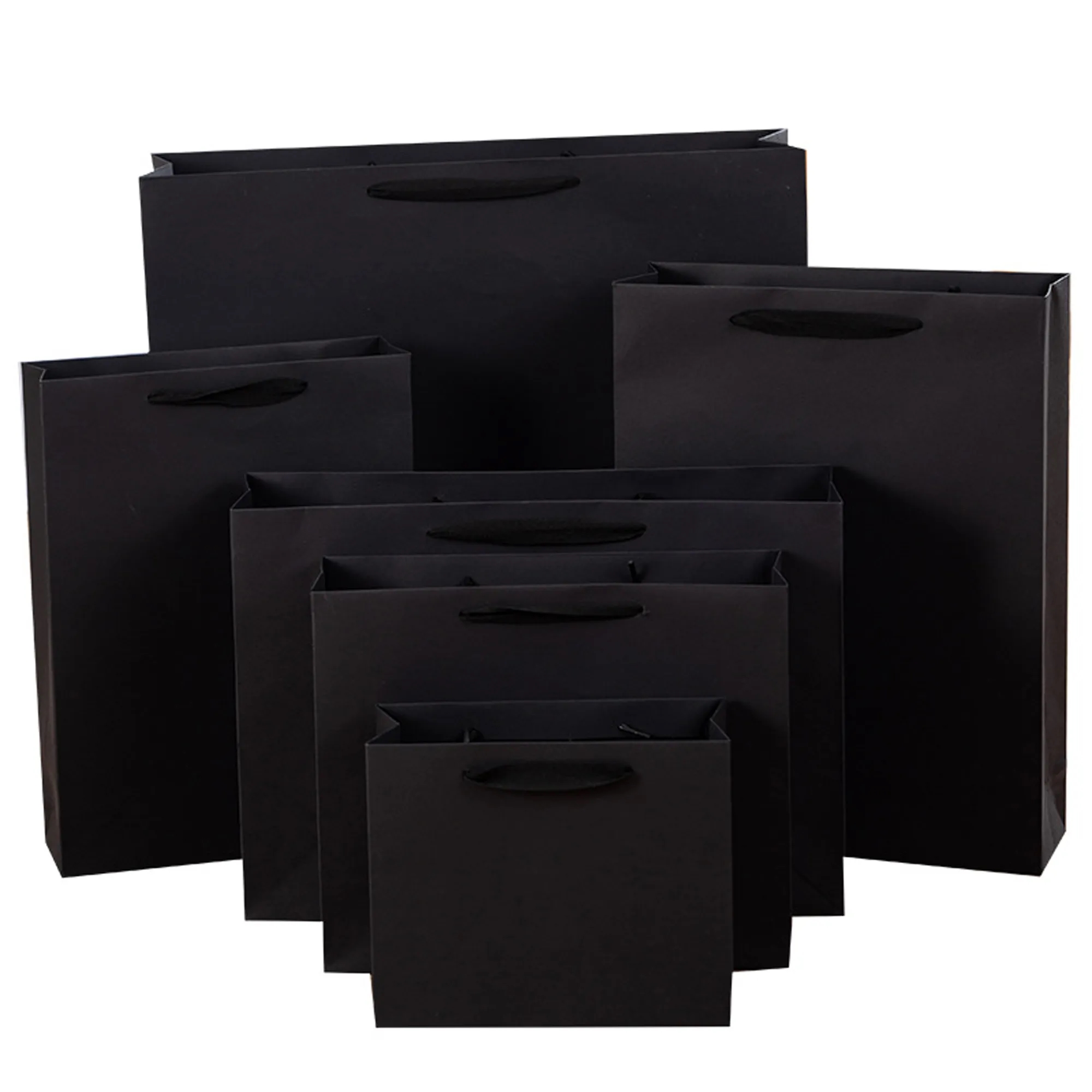 Black Large Paper Gift Bags With Handles 3