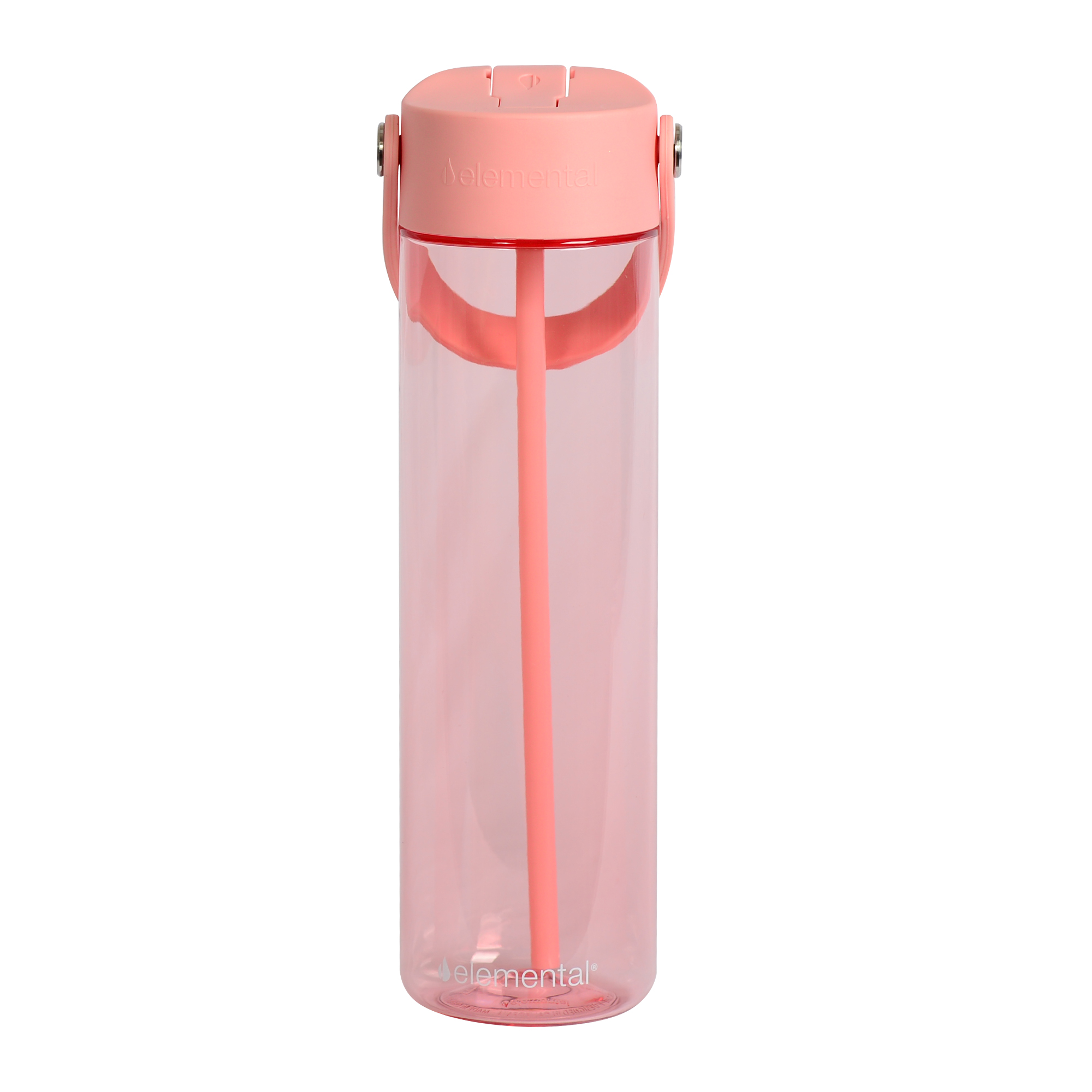 Elemental® Splash 26oz Tritan Water Bottle - with Drinking Spout and Straw 21