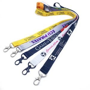 3/4" Custom Sublimated Wrist Keychain Lanyard 2