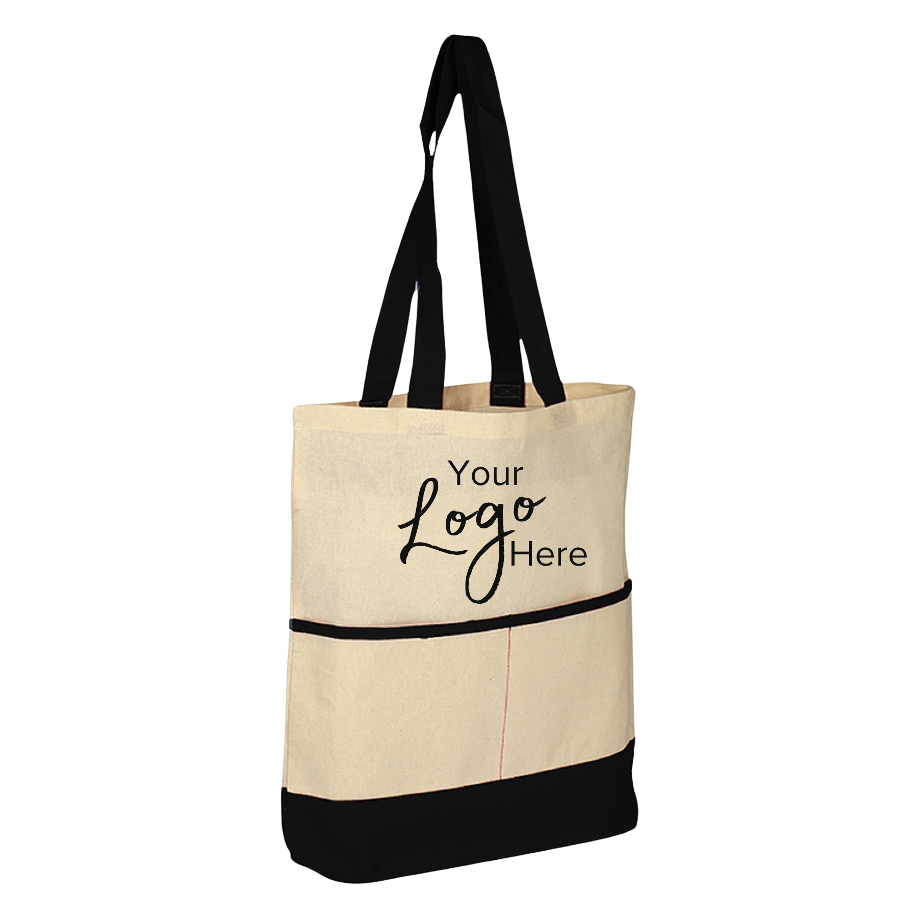 Accent Tote Bag with Pocket & 3" Gusset (16"x17"x3" 10